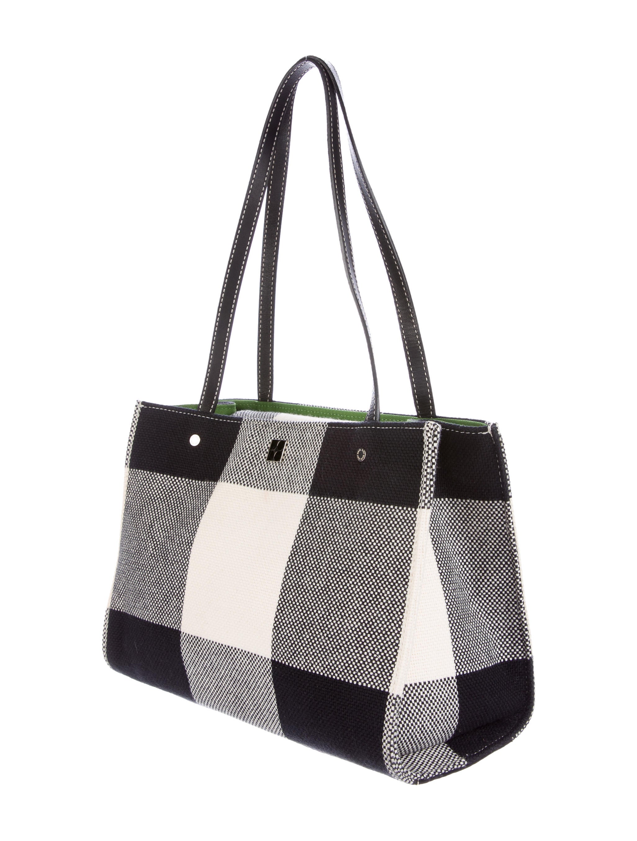 kate spade new york leather trimmed canvas bag handbags kate spade new york leather trimmed canvas bag handbags