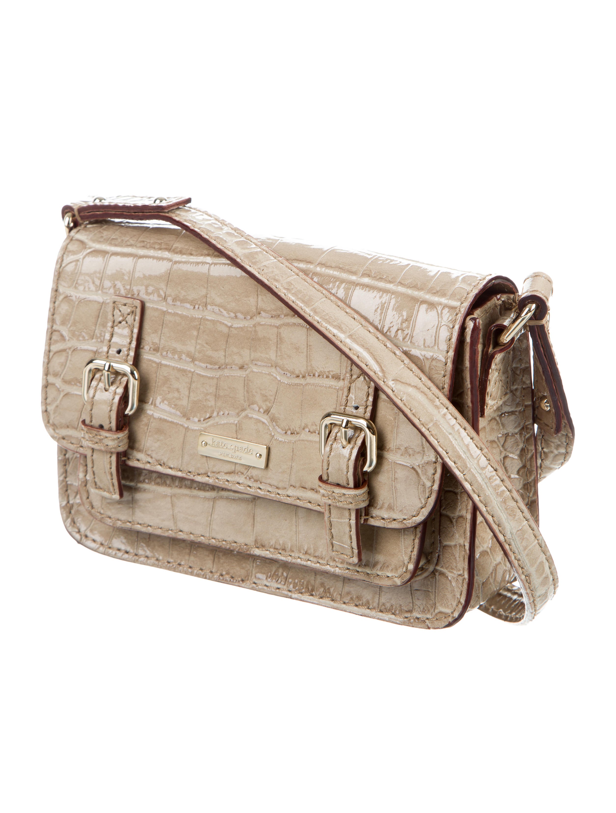 Kate Spade New York Embossed Patent Leather Crossbody Bag Handbags