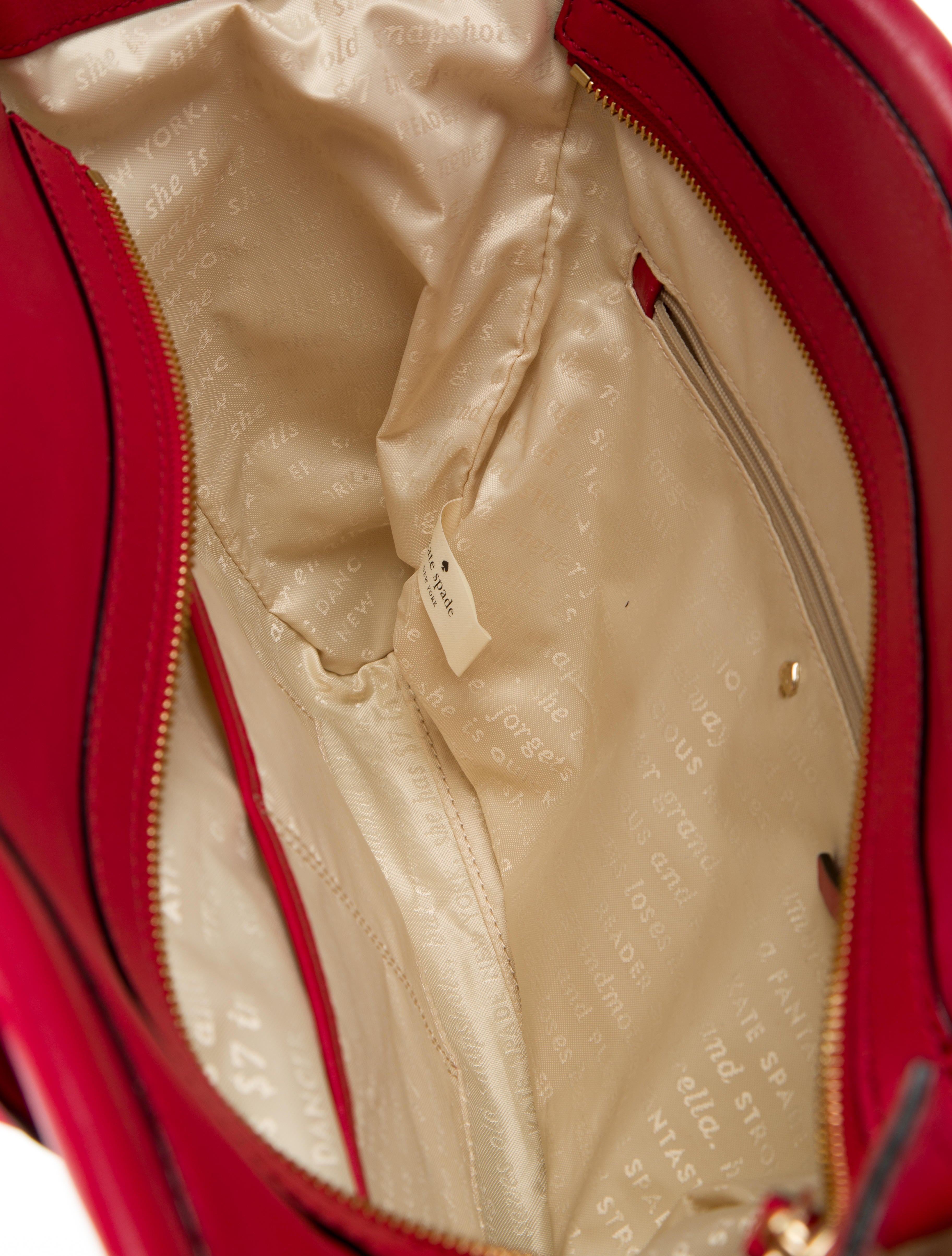 Kate Spade New York Hanover Street Charee Bag - Red Handle Bags 