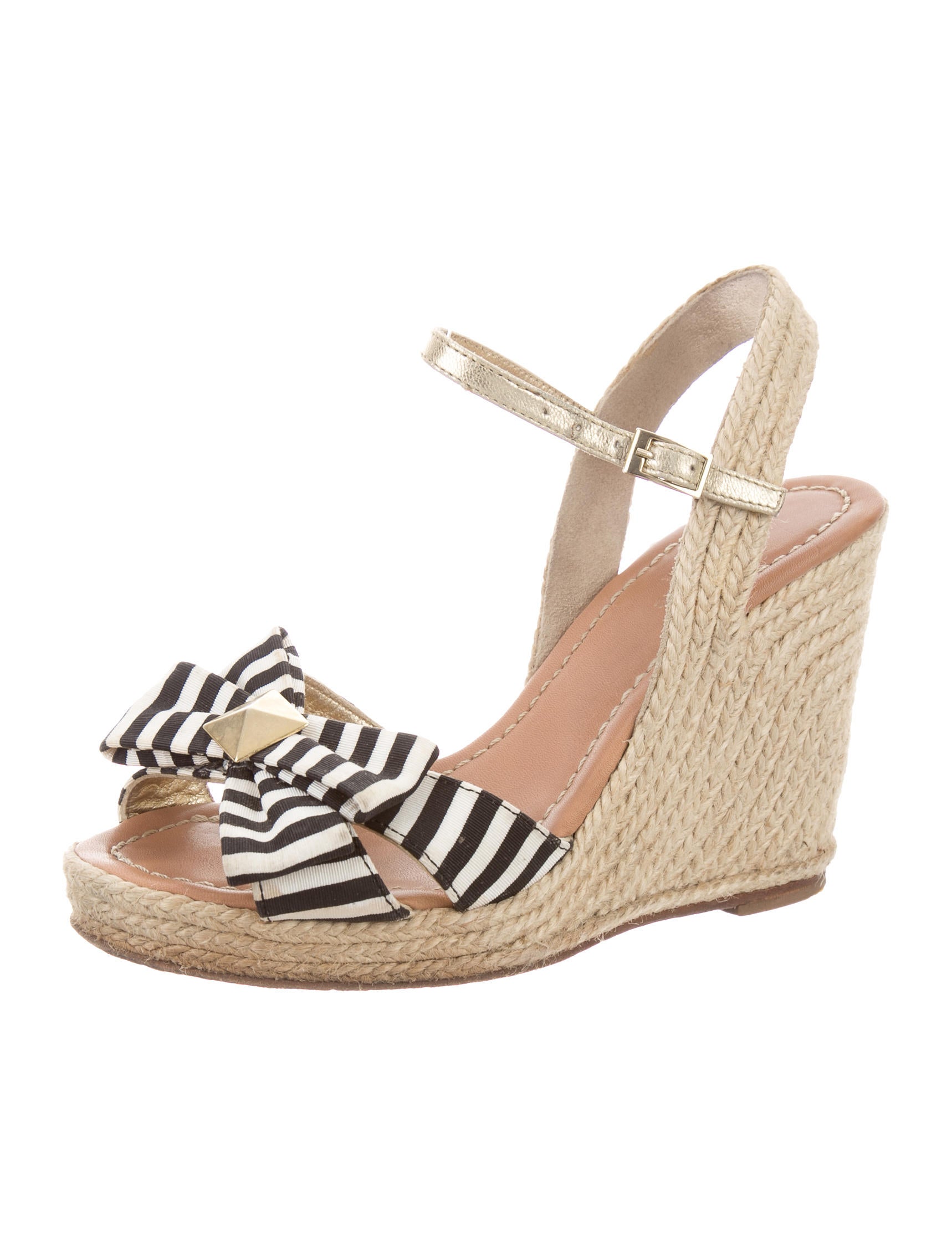 kate spade white wedges