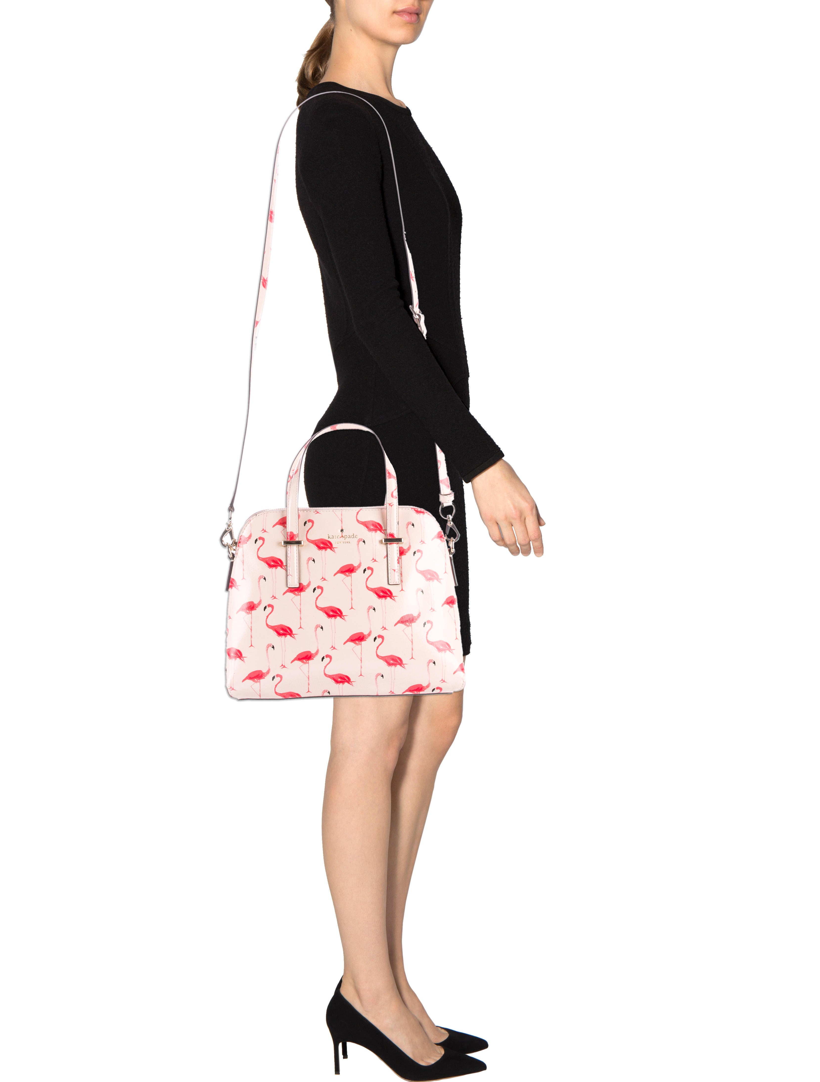 Kate Spade New York Cedar Street Flamingos Maise Satchel