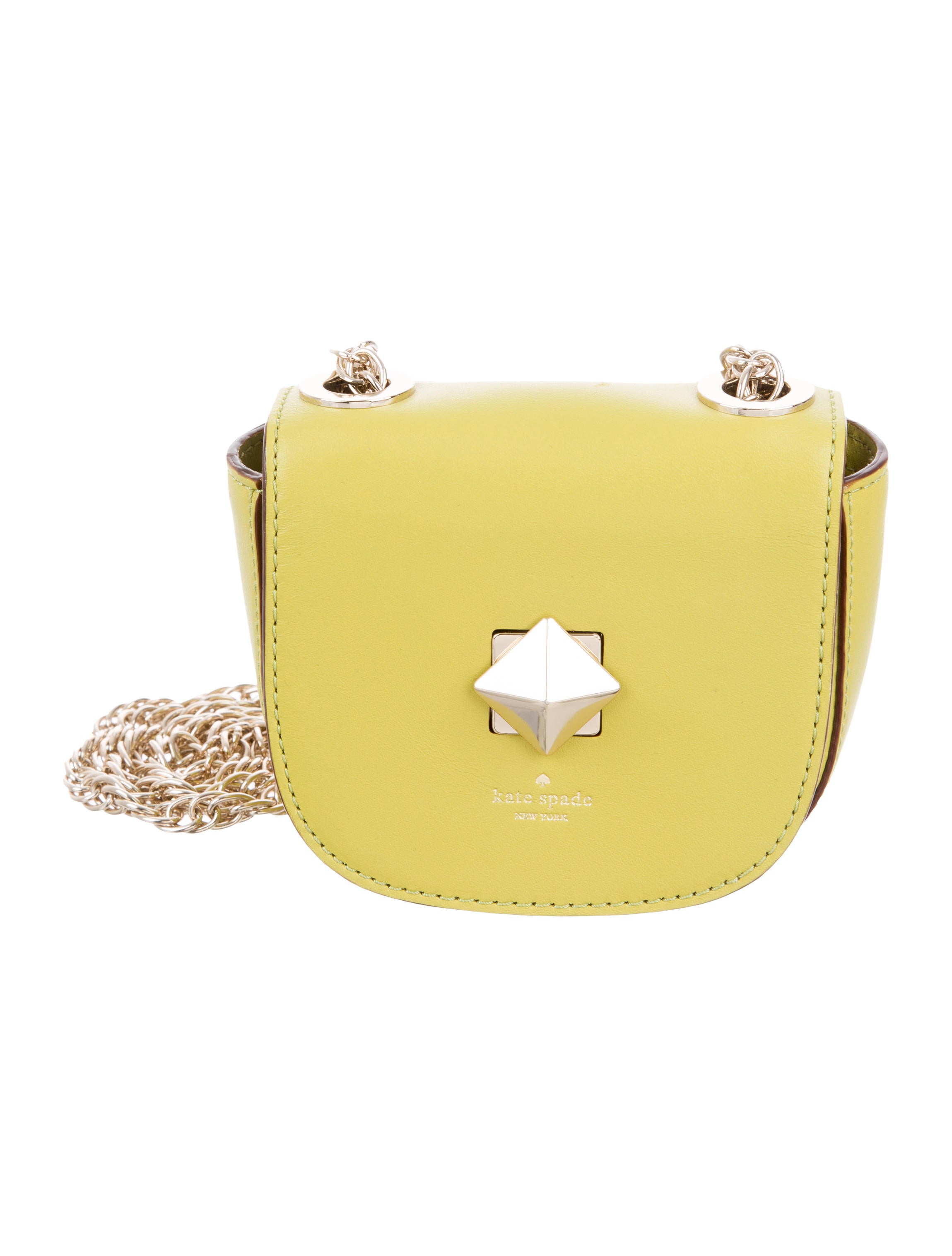 Kate Spade New York Raffia Tweed ChainLink Crossbody Yellow