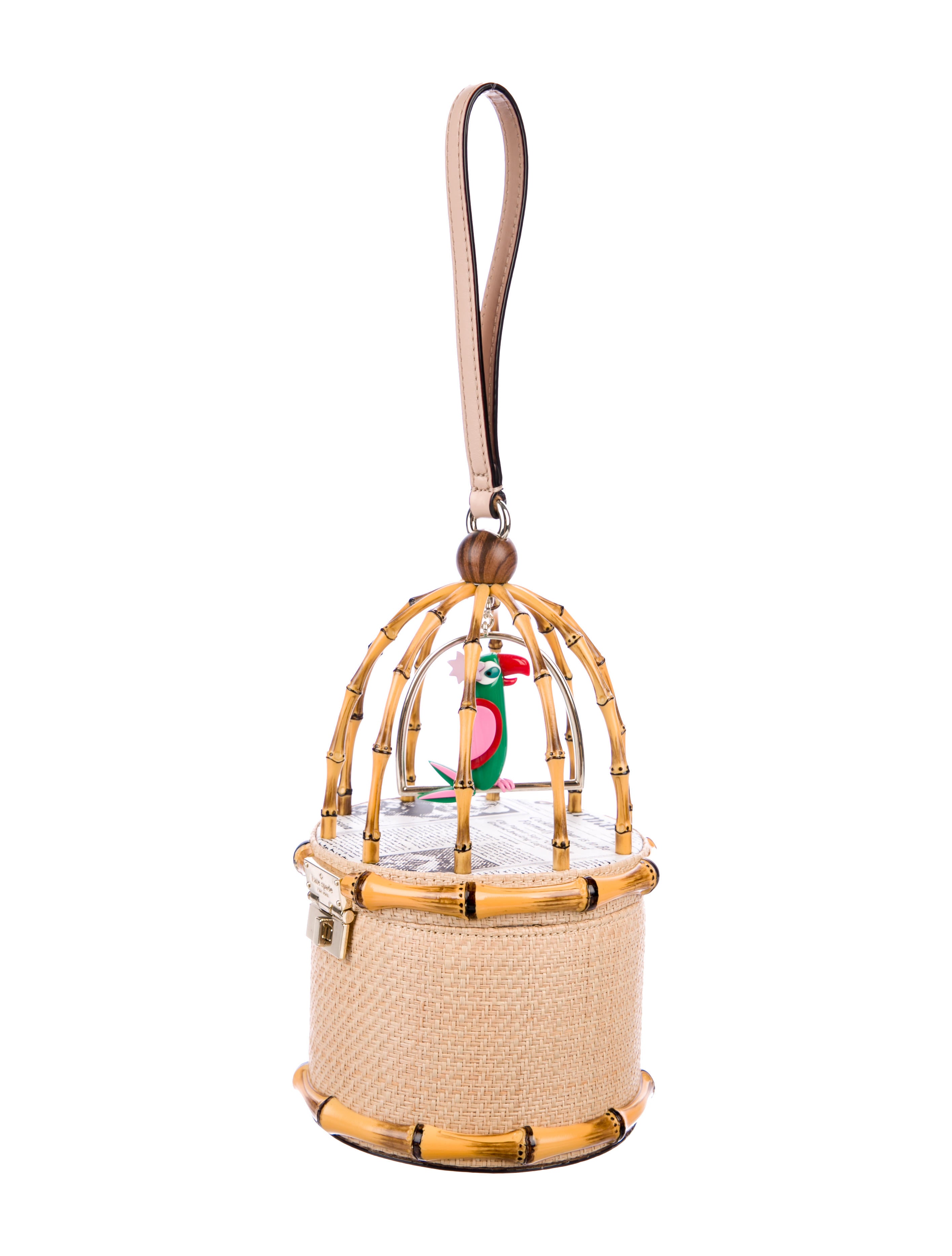Kate Spade New York Haute Stuff Parrot Cage Bag - Neutrals Handle