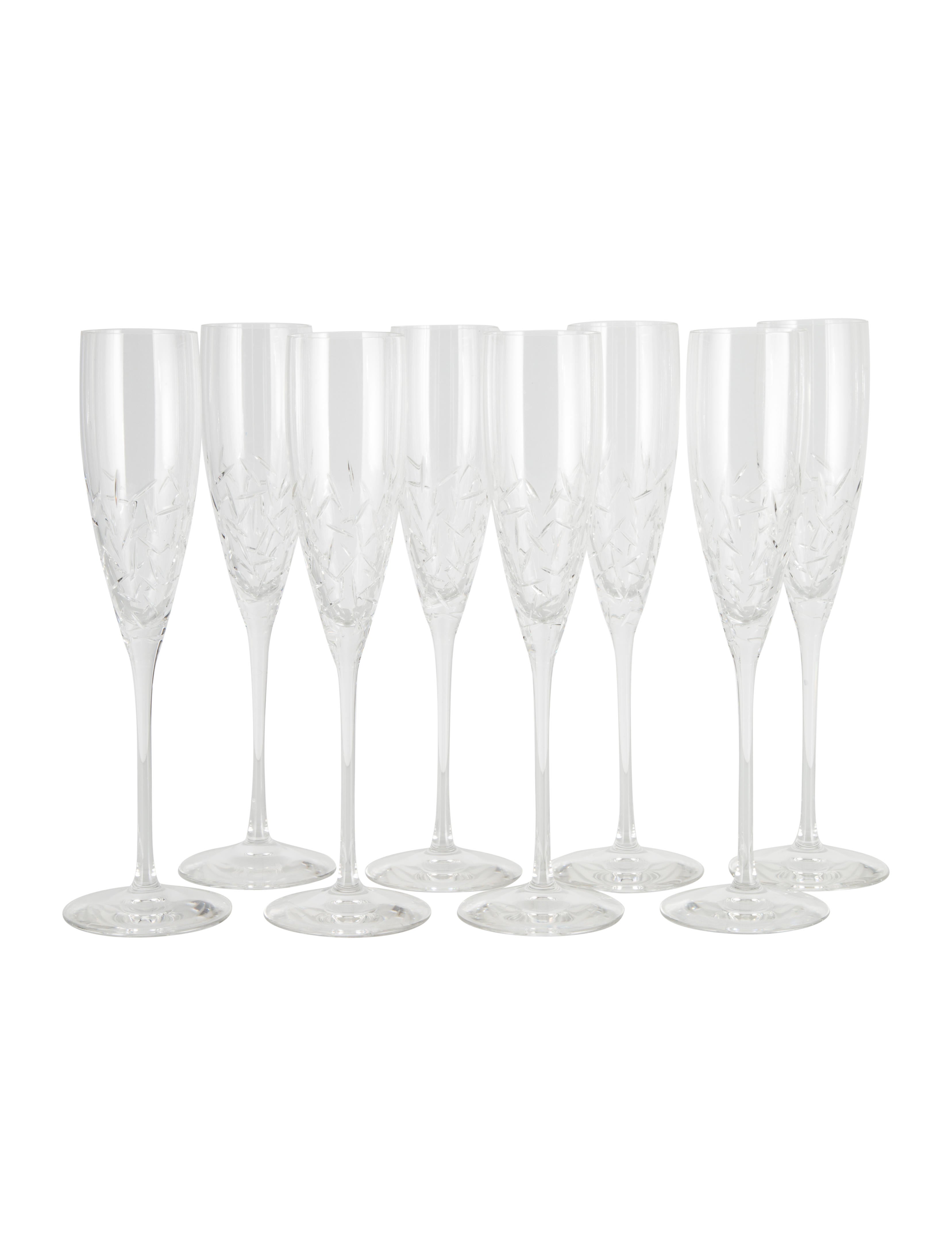 Kate Spade New York Set of 8 Beacon Street Champagne Flutes