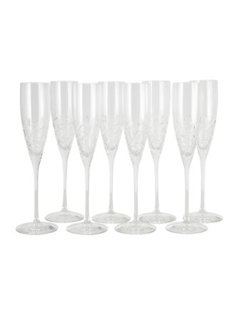 Kate Spade New York Set of 8 Beacon Street Champagne Flutes