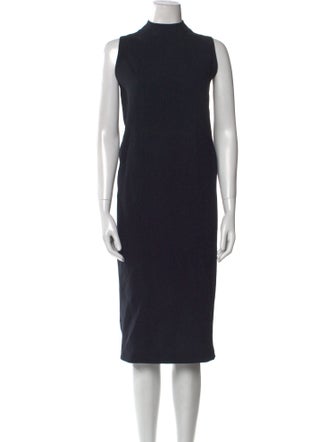 Kaarem Mock Neck Midi Length Dress
