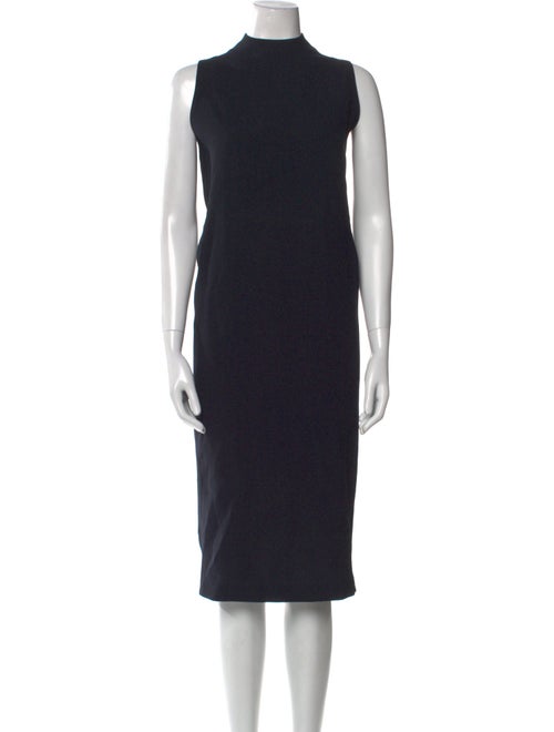 Kaarem Mock Neck Midi Length Dress