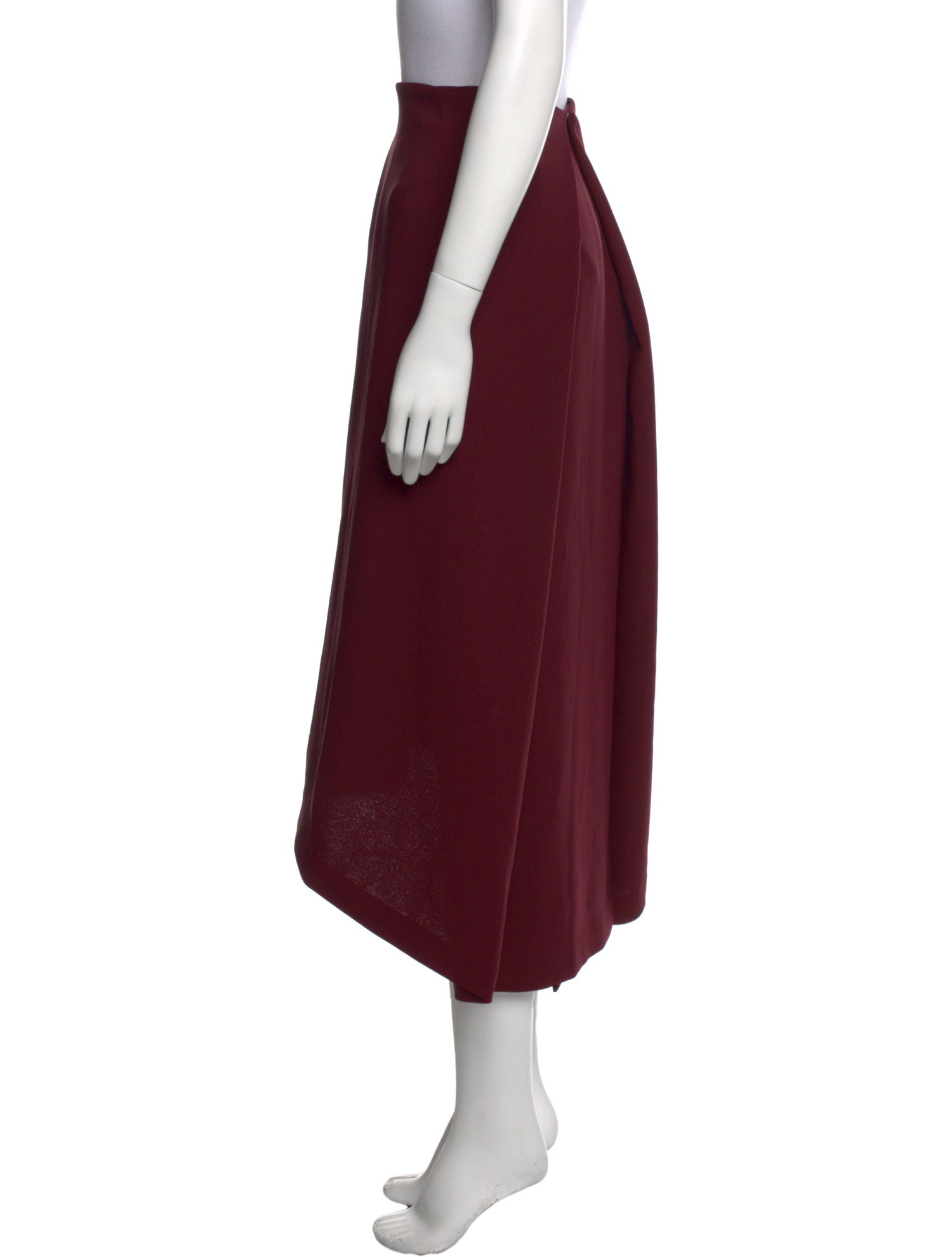 Kaarem Pleated Accents Midi Length Skirt