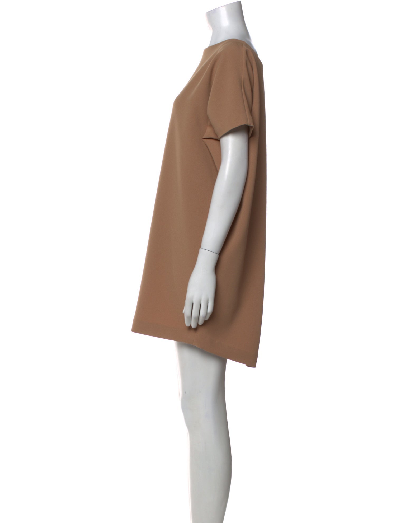 Kaarem Bateau Neckline Mini Dress