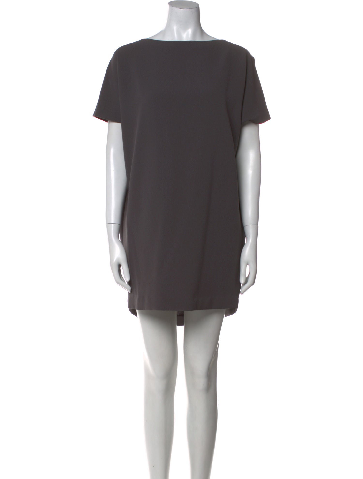 Kaarem Bateau Neckline Mini Dress