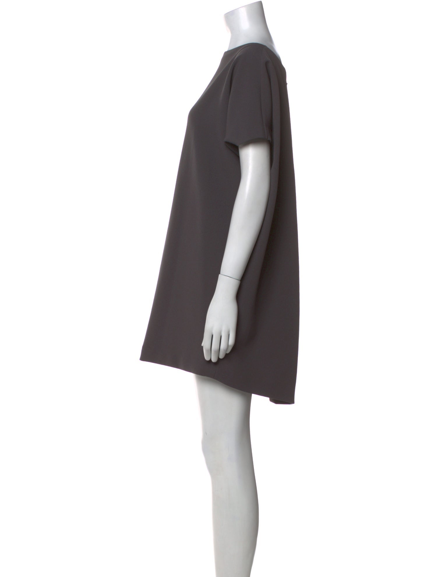 Kaarem Bateau Neckline Mini Dress