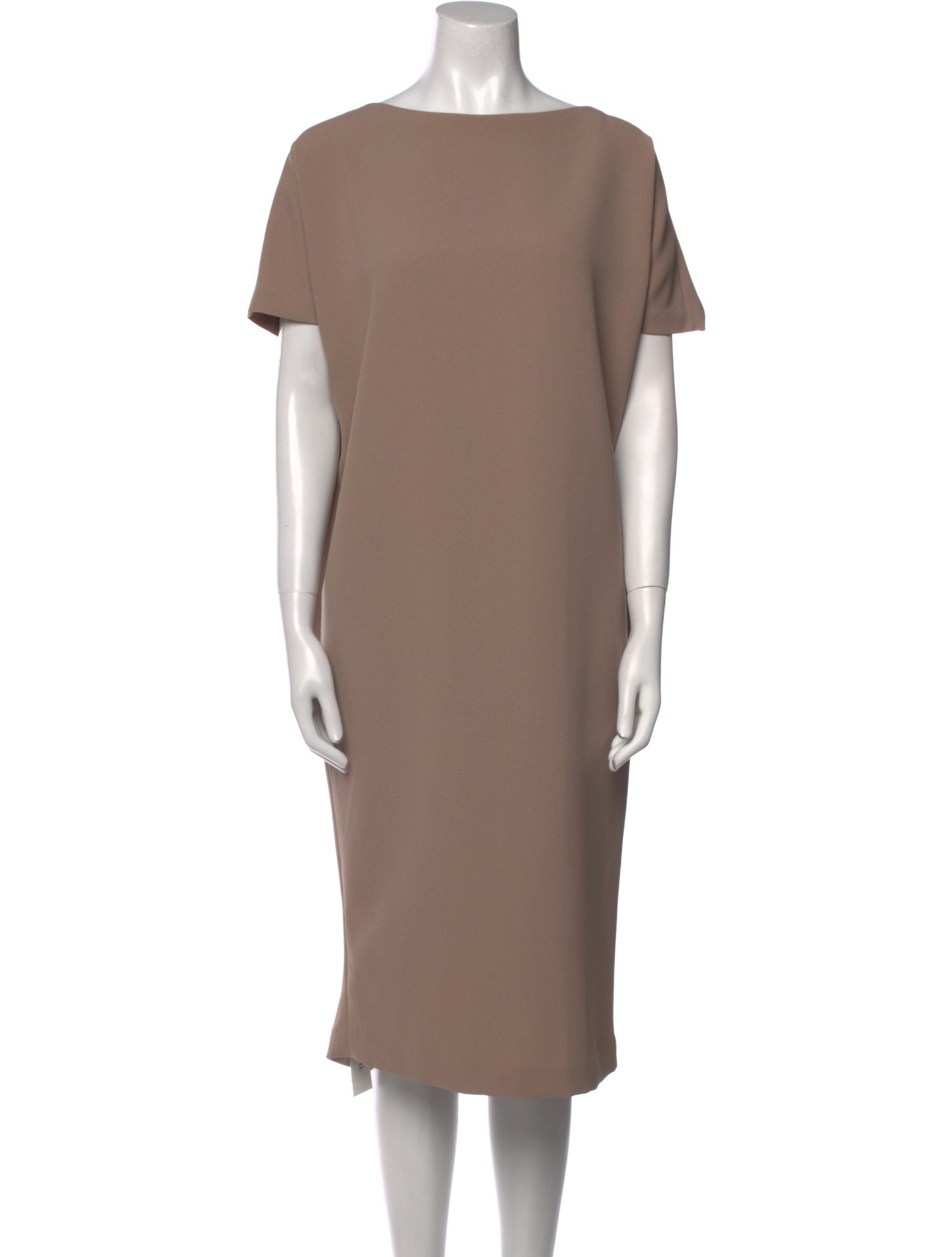 Kaarem Bateau Neckline Midi Length Dress