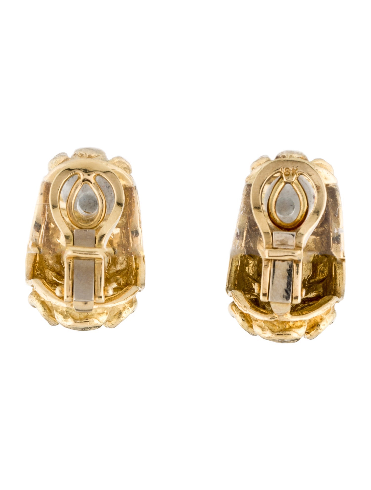 Katy Briscoe 18K Hope's Clip-On Earrings