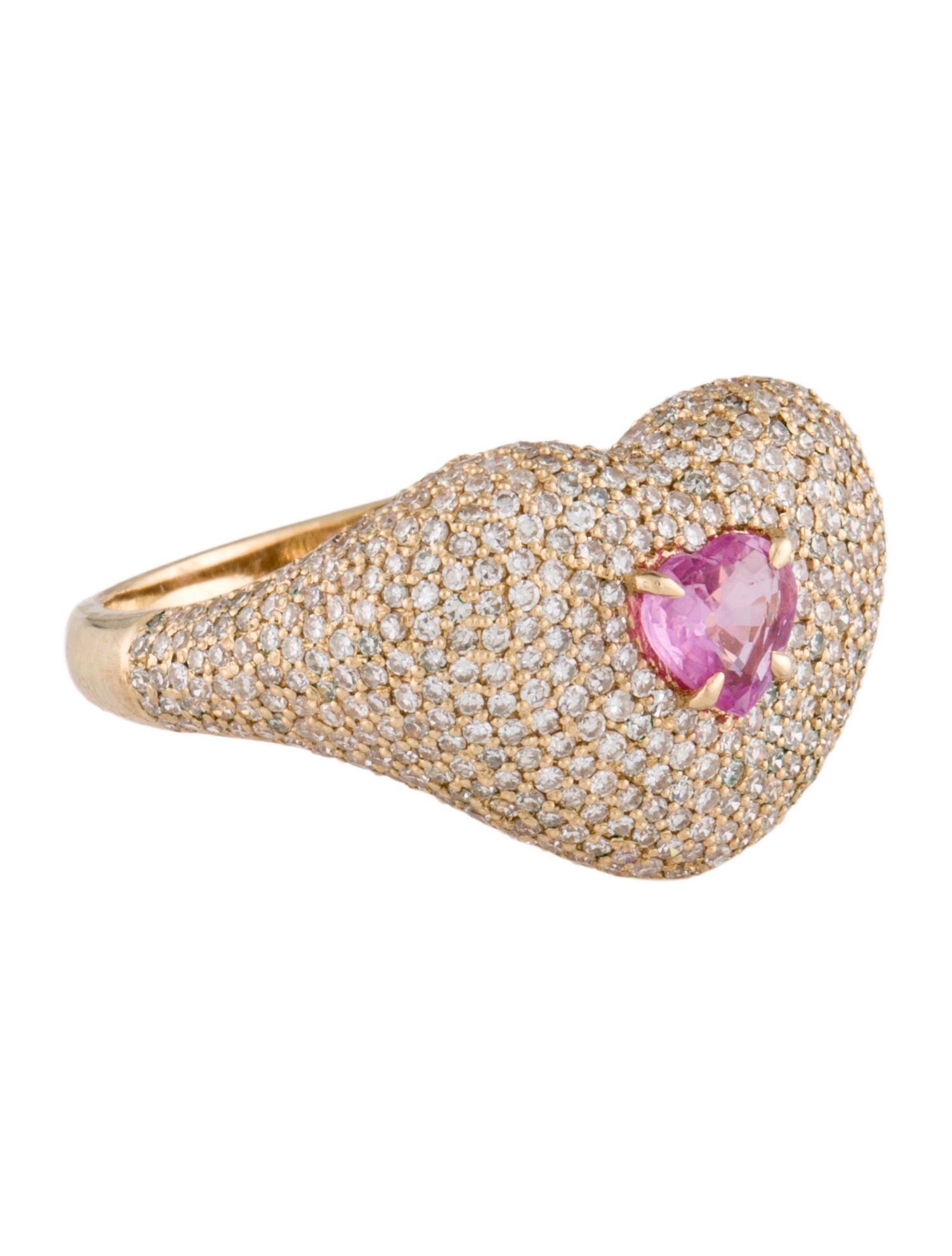 Kastel 14K Sapphire & Diamond Heart Cocktail Ring