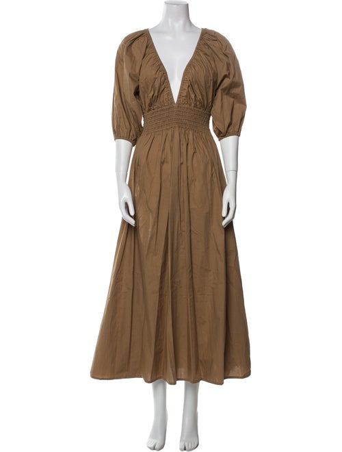 Kara Thoms V-Neck Long Dress