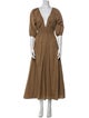 Kara Thoms V-Neck Long Dress
