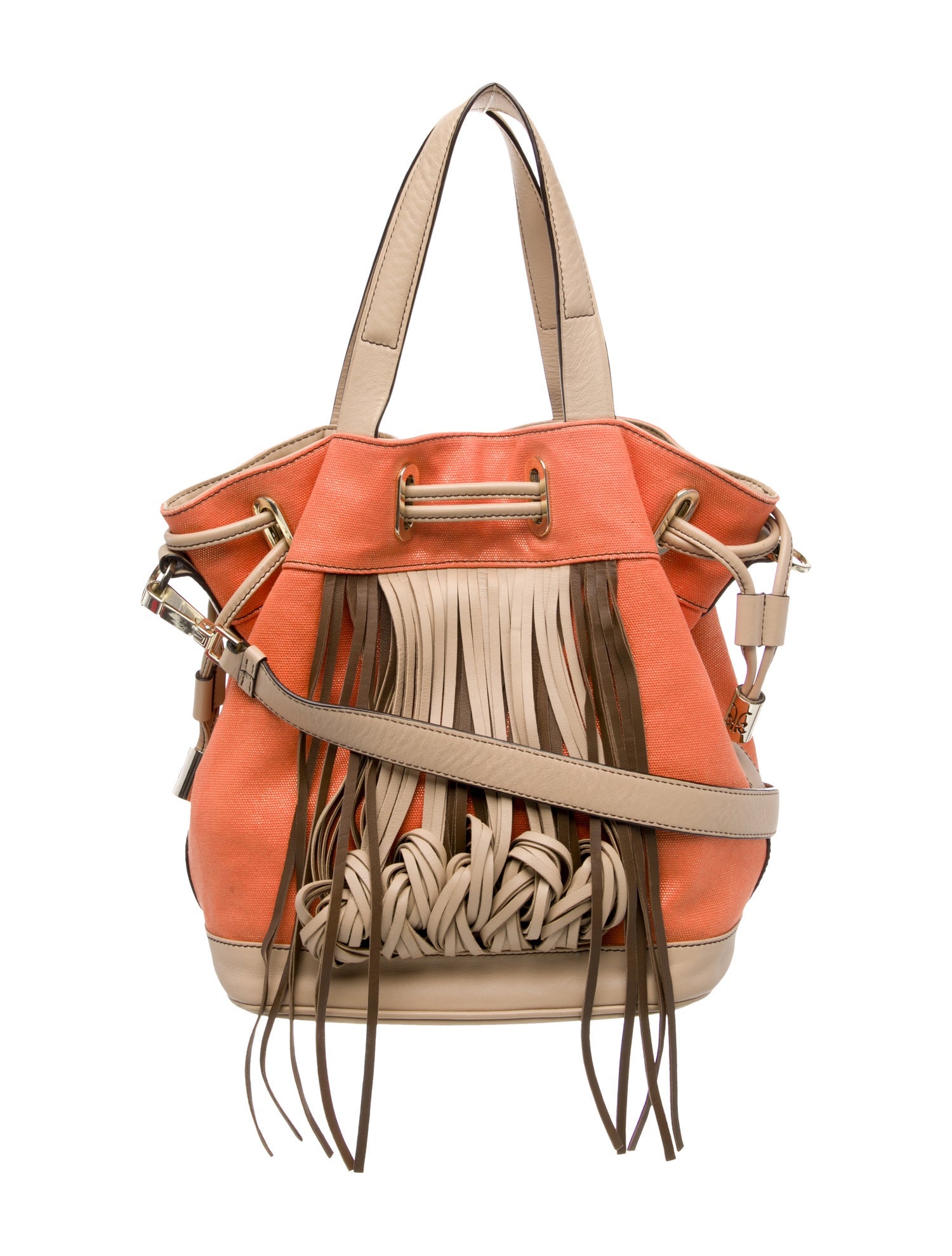 Katherine Kwei Canvas Bucket Bag Vintage