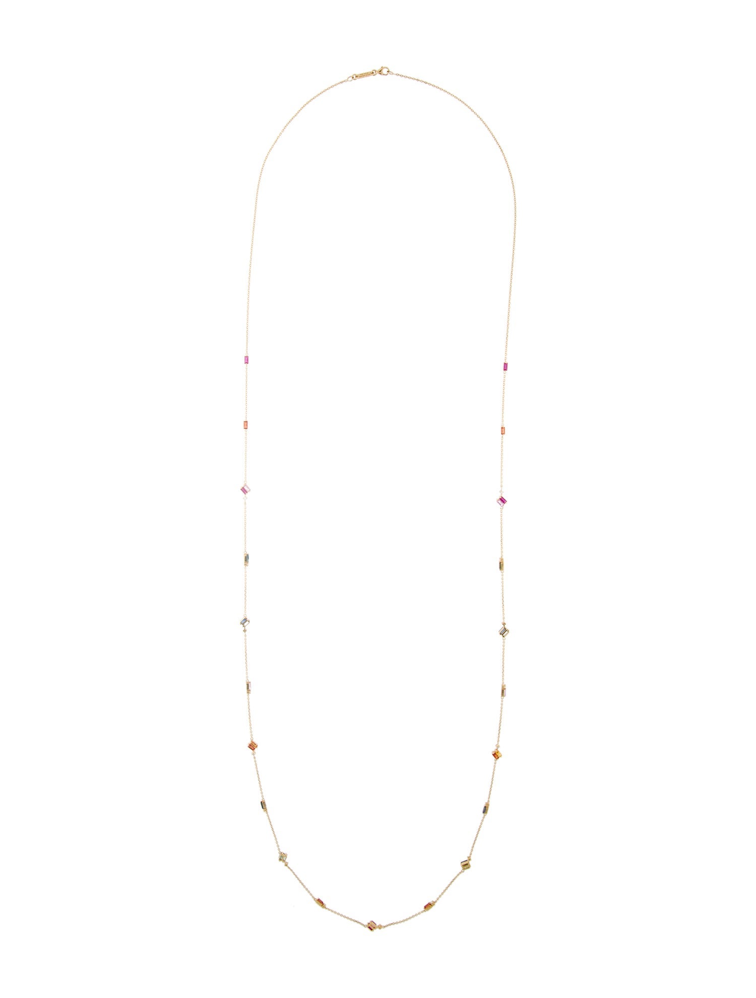 KALAN by Suzanne Kalan 18K Sapphire, Ruby & Diamond Station Necklace