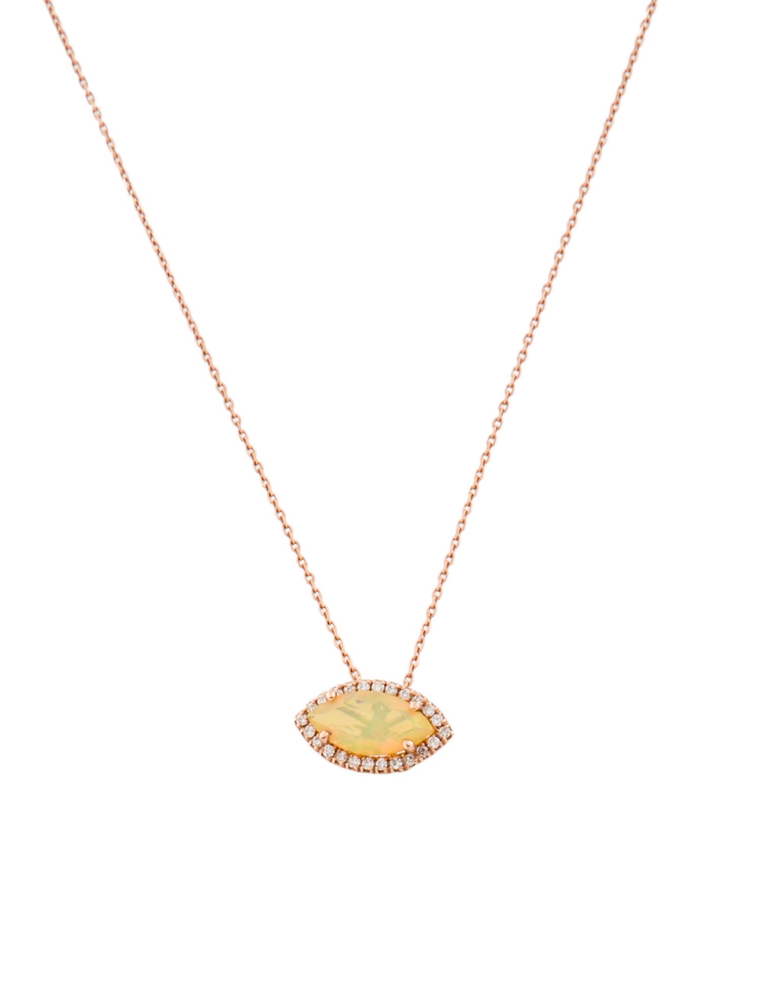 KALAN by Suzanne Kalan 14K Opal & Diamond Pendant Necklace
