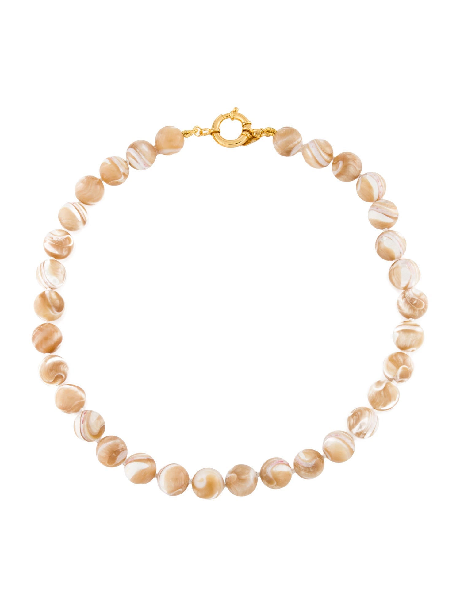 KALAN by Suzanne Kalan Mother of Pearl Bead Strand Necklace