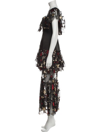 Kalmanovich Floral Print Long Dress