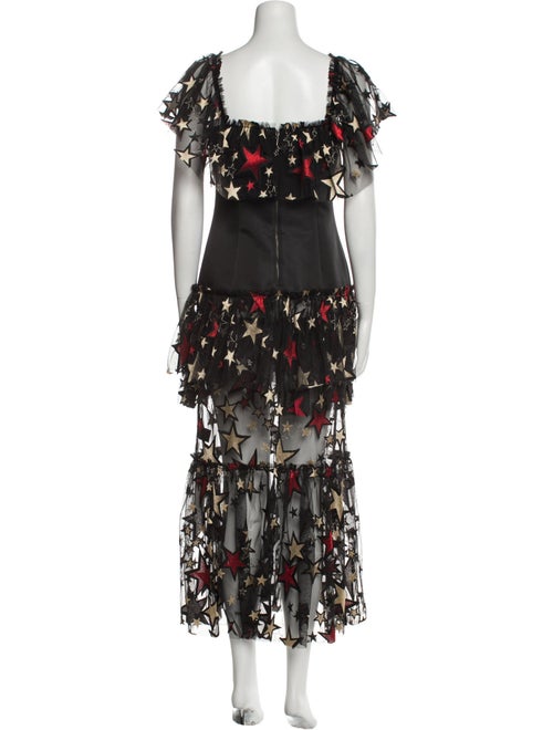 Kalmanovich Floral Print Long Dress