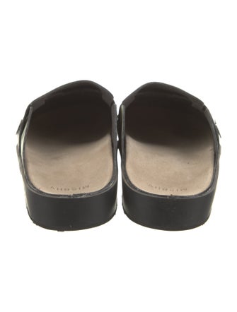 MISBHV Leather Animal Print Mules