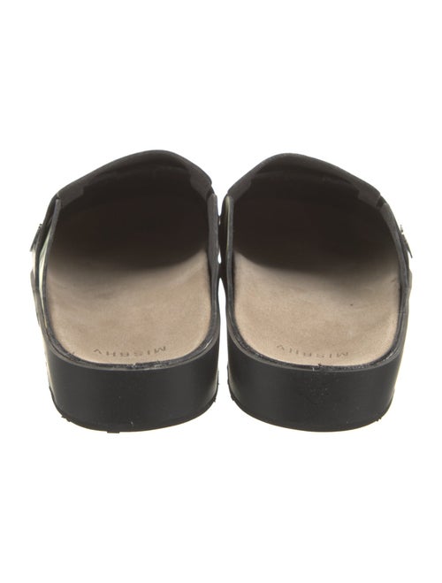 MISBHV Leather Animal Print Mules