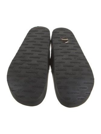 MISBHV Leather Animal Print Mules