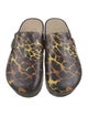 MISBHV Leather Animal Print Mules