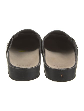 MISBHV Leather Animal Print Mules