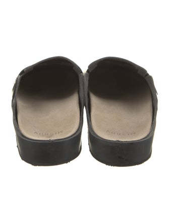 MISBHV Leather Animal Print Mules