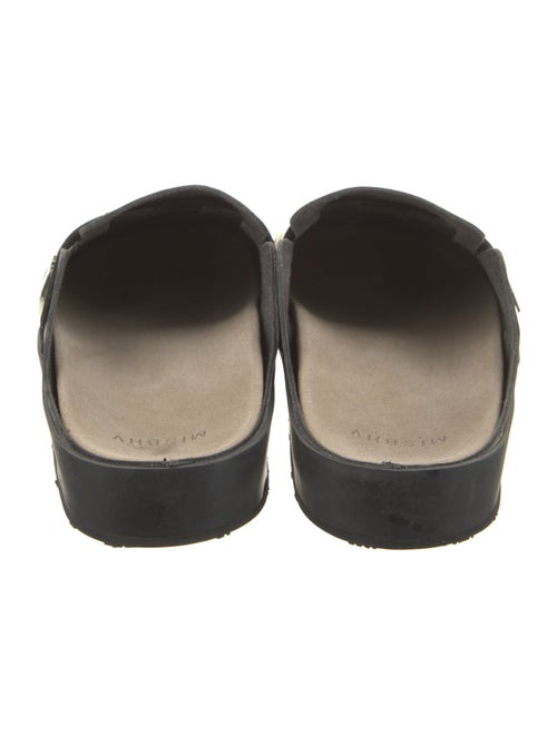 MISBHV Leather Animal Print Mules