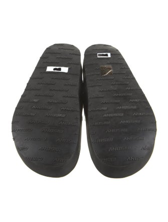 MISBHV Leather Animal Print Mules