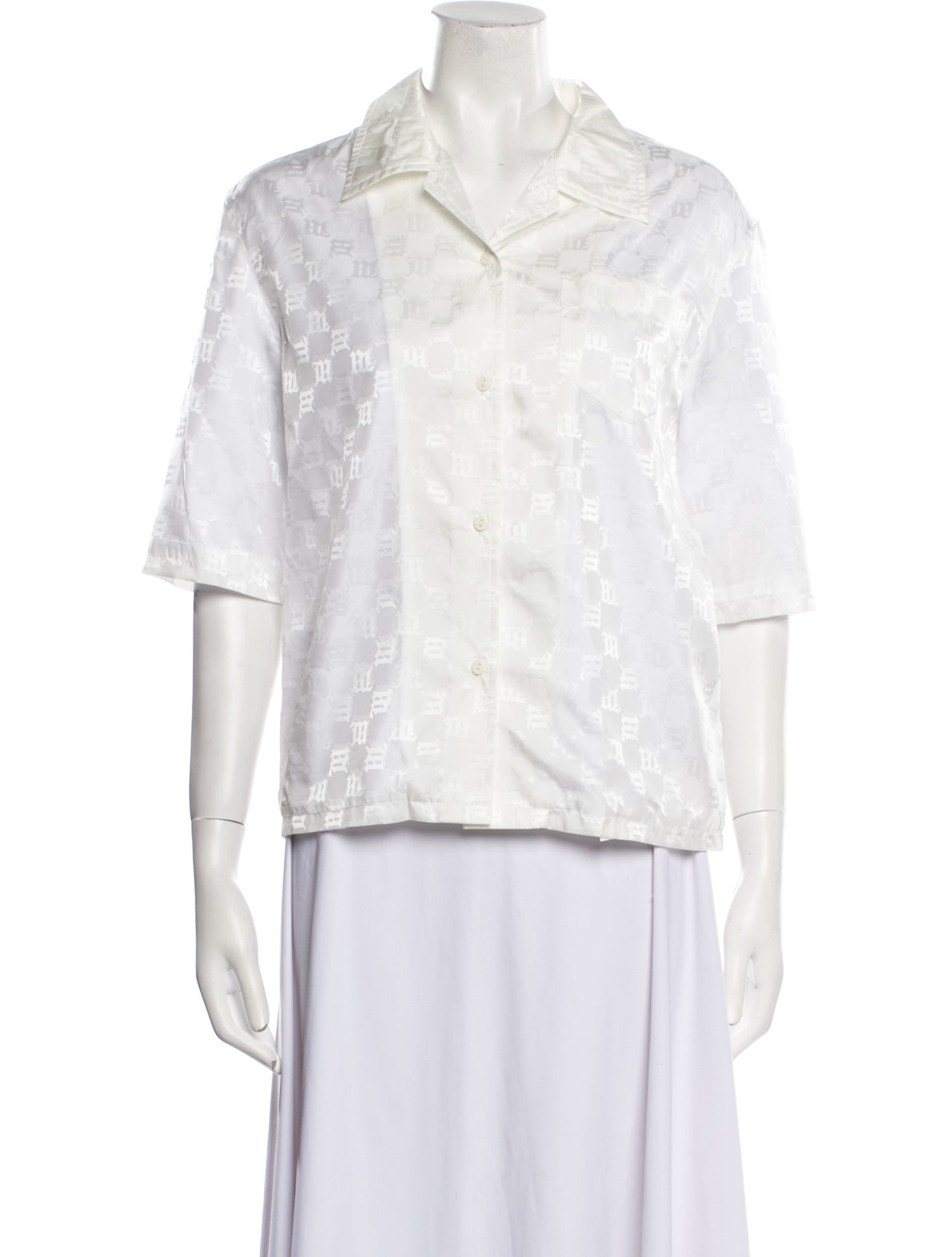 MISBHV Three-Quarter Sleeve Button-Up Top w/ Tags