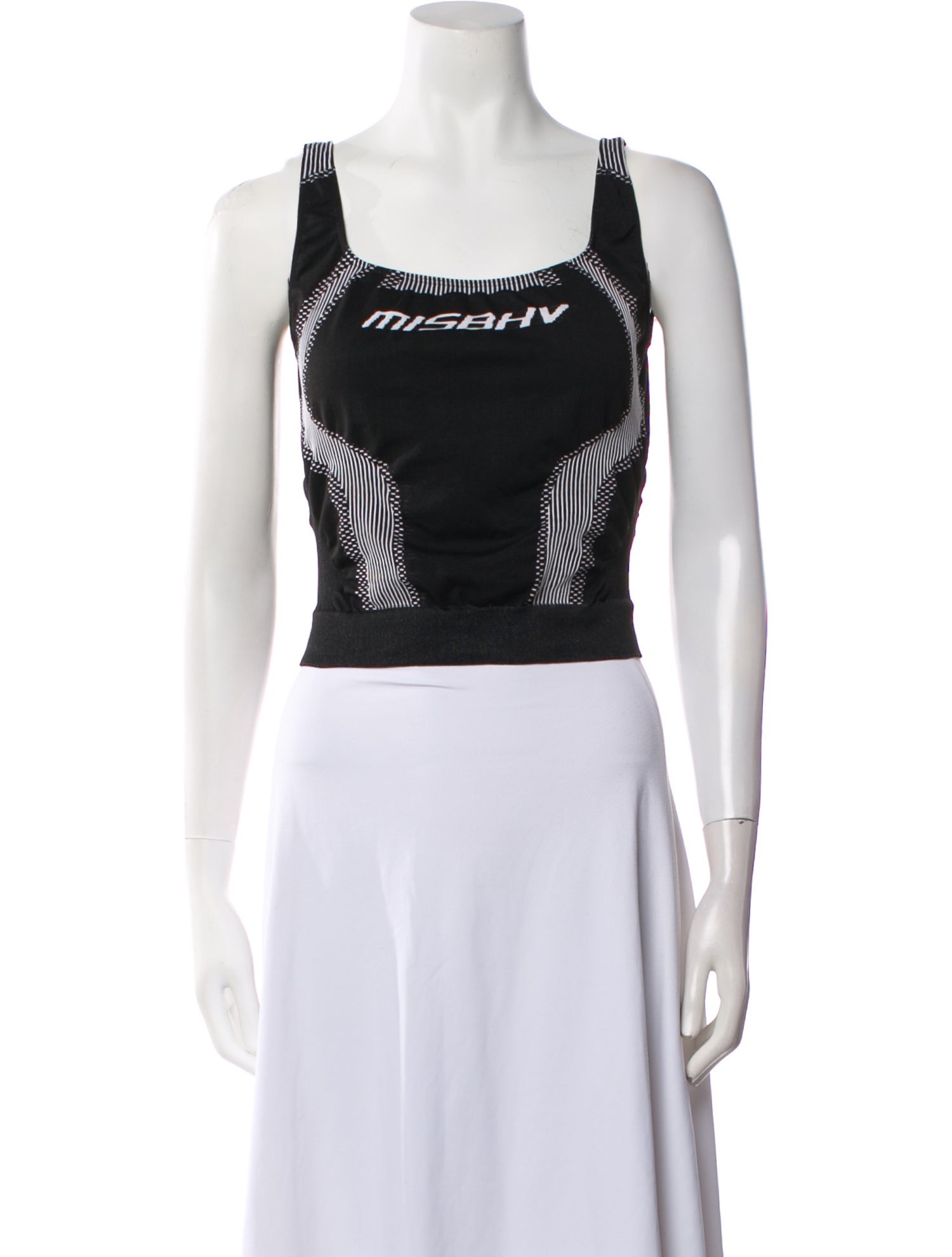 MISBHV Square Neckline Sleeveless Crop Top