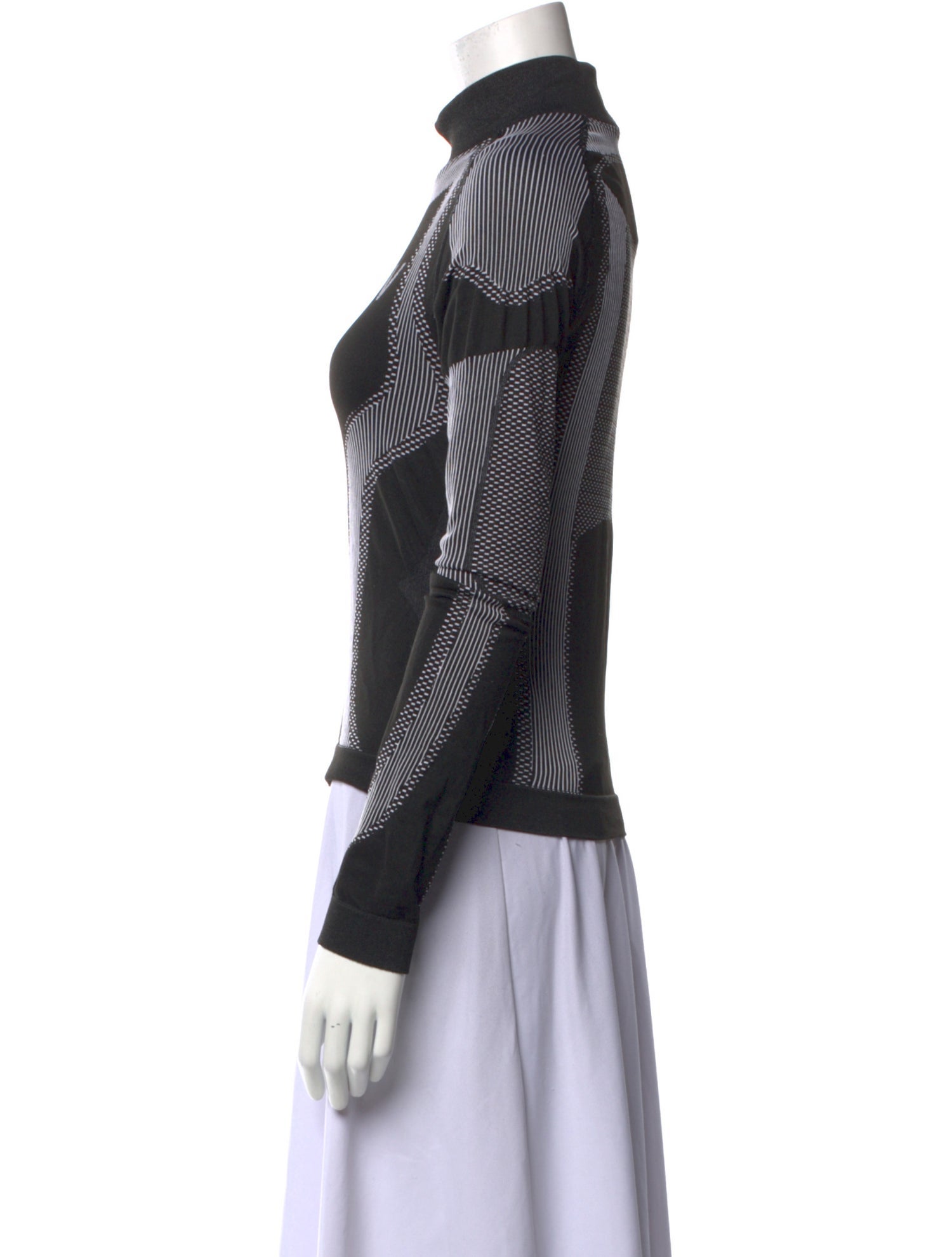 MISBHV Graphic Print Turtleneck Sweatshirt