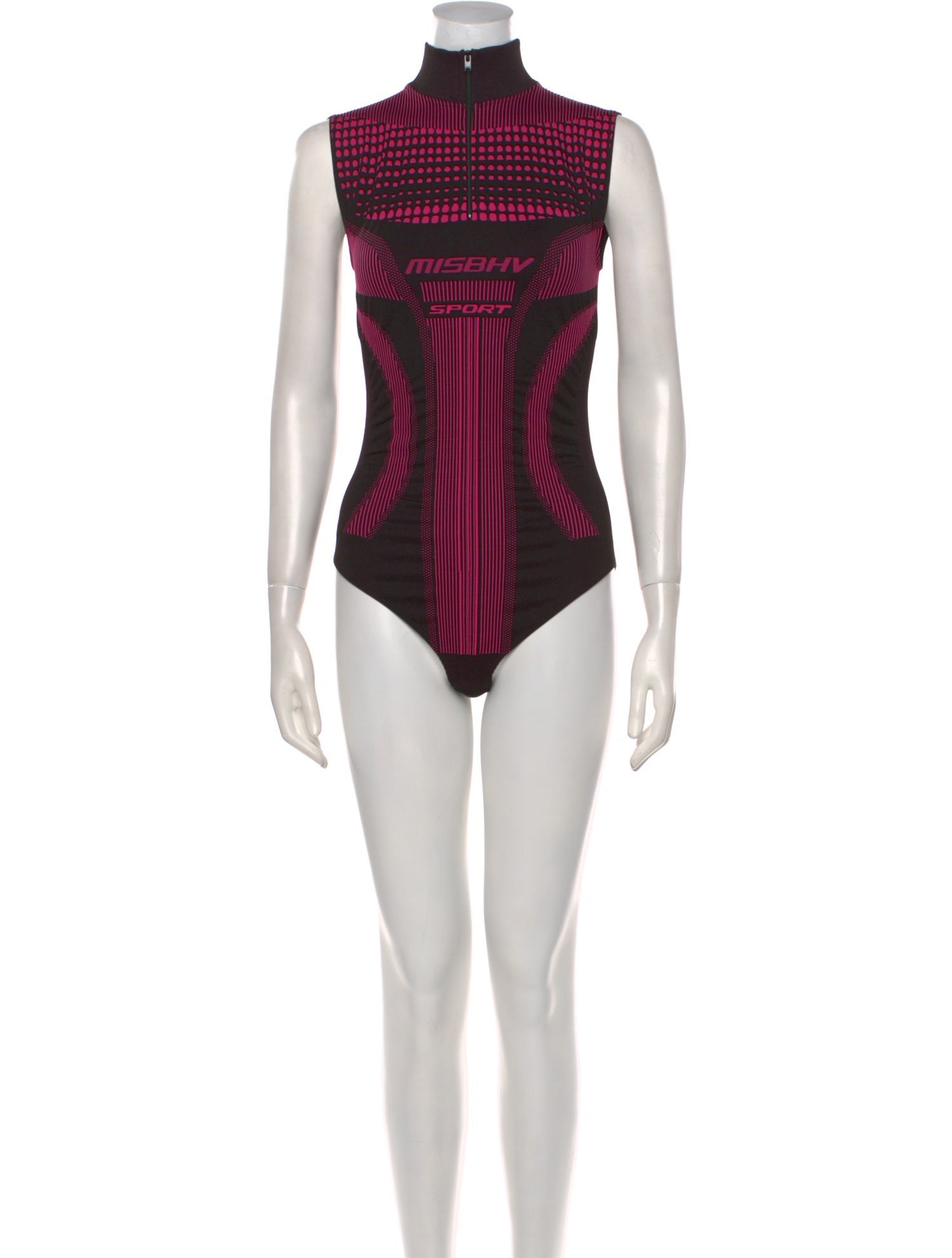 MISBHV Mock Neck Sleeveless Bodysuit