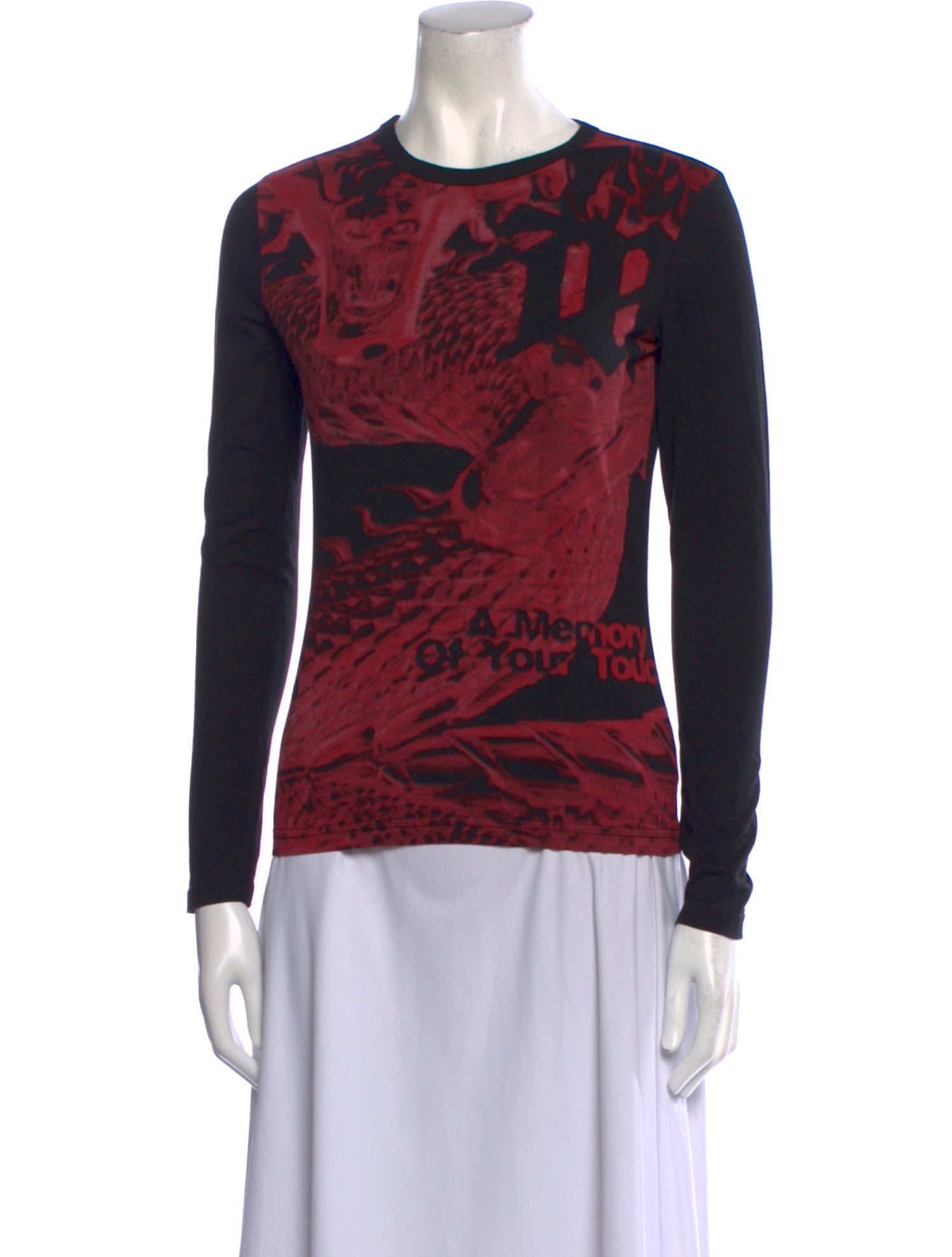 MISBHV Printed Crew Neck Top