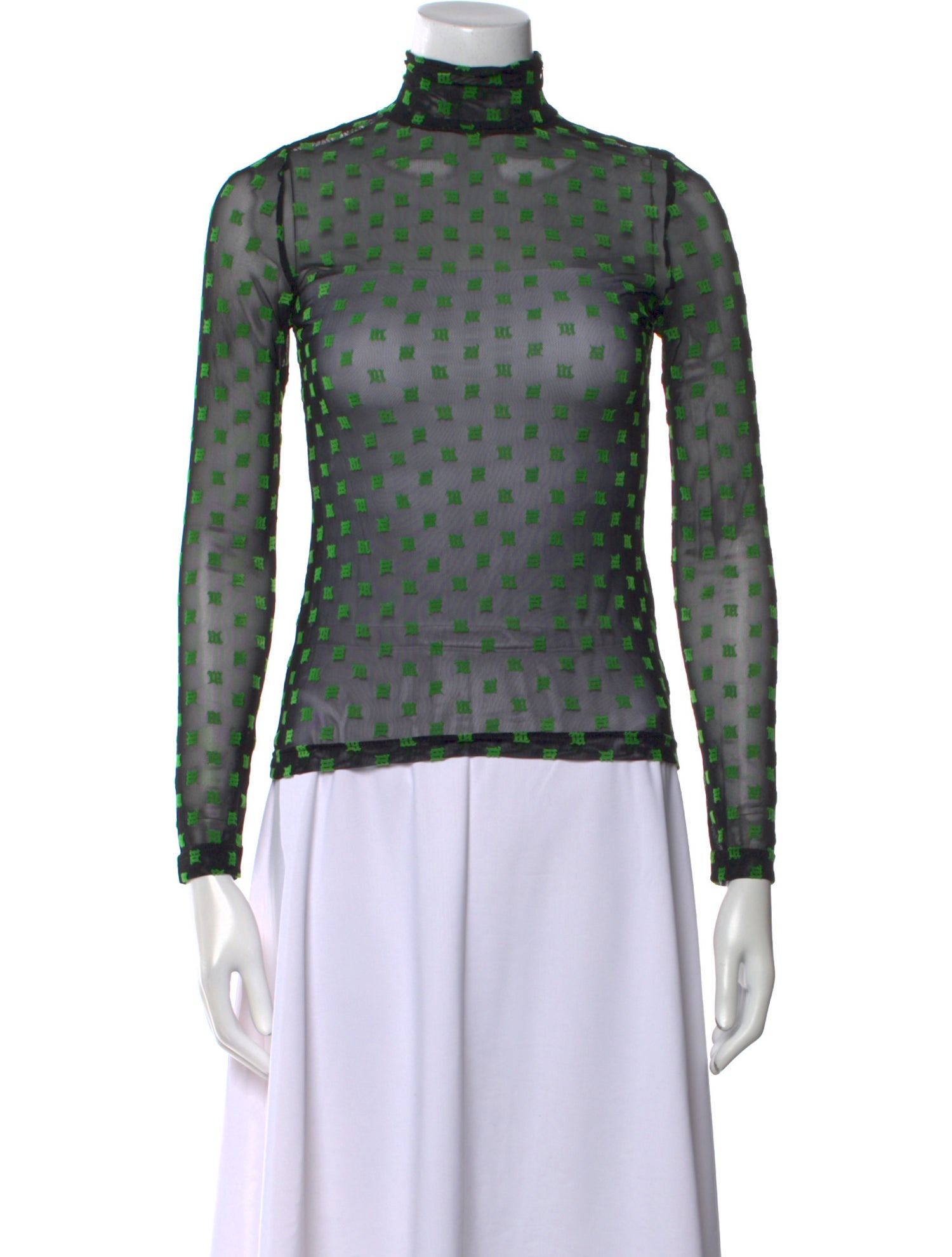 MISBHV Printed Turtleneck Top