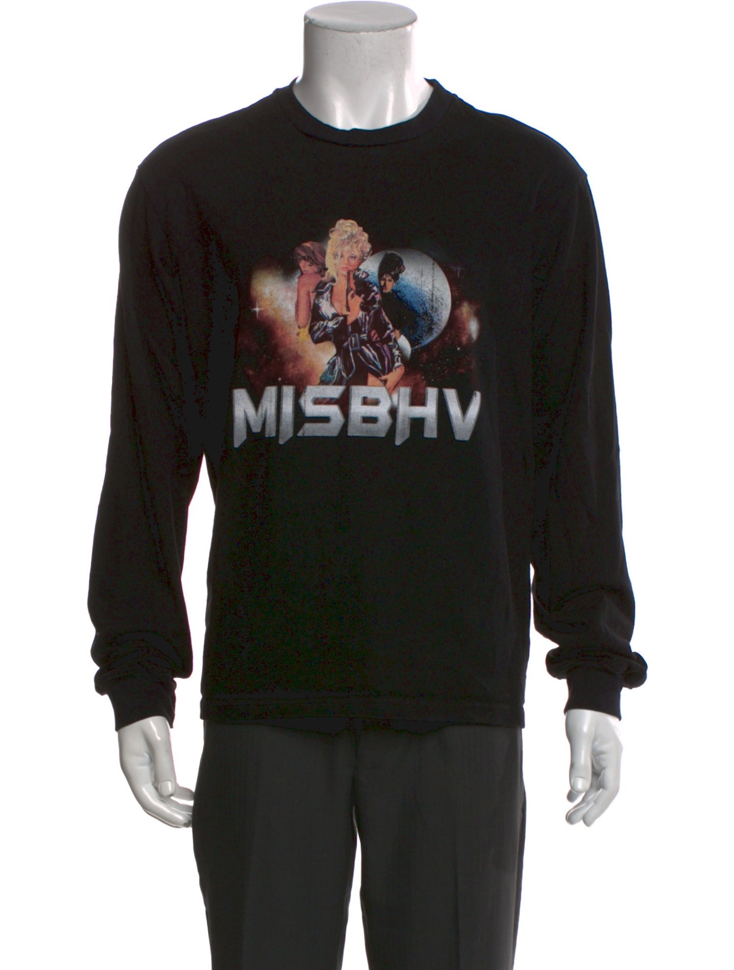 MISBHV Graphic Print Crew Neck Pullover