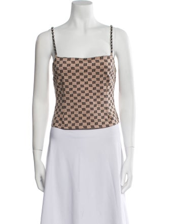 MISBHV Nylon Printed Crop Top