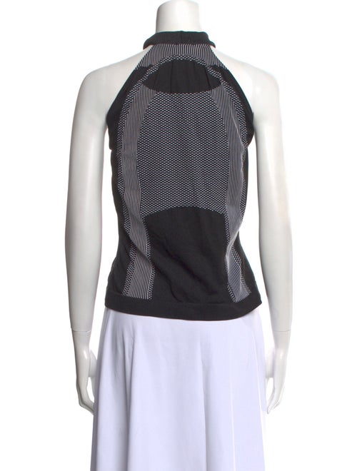 MISBHV Graphic Print Mock Neck Top