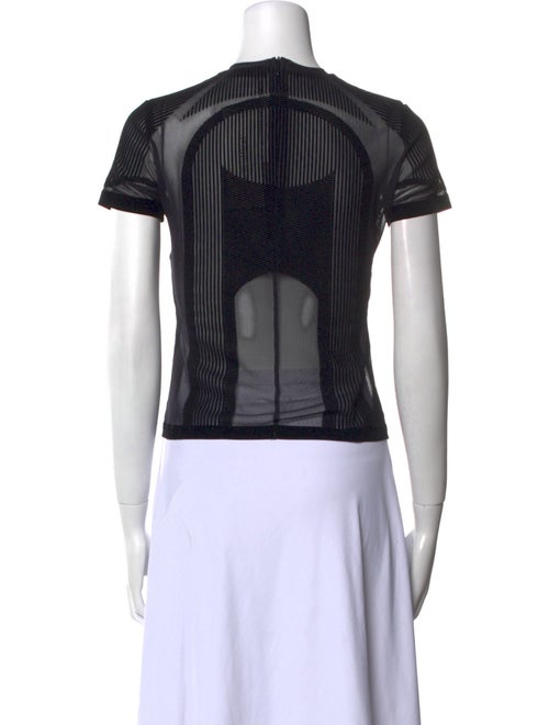 MISBHV Striped Crew Neck Crop Top