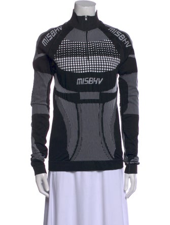 MISBHV Printed Mock Neck Sweatshirt