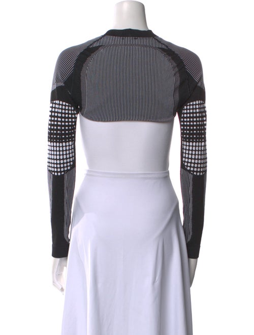 MISBHV Striped Mock Neck Crop Top