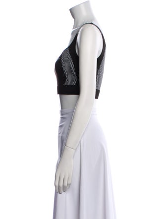 MISBHV Nylon Square Neckline Crop Top