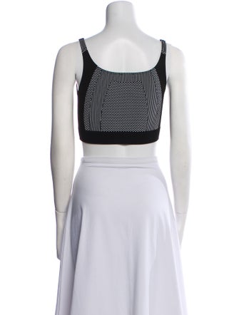 MISBHV Nylon Square Neckline Crop Top