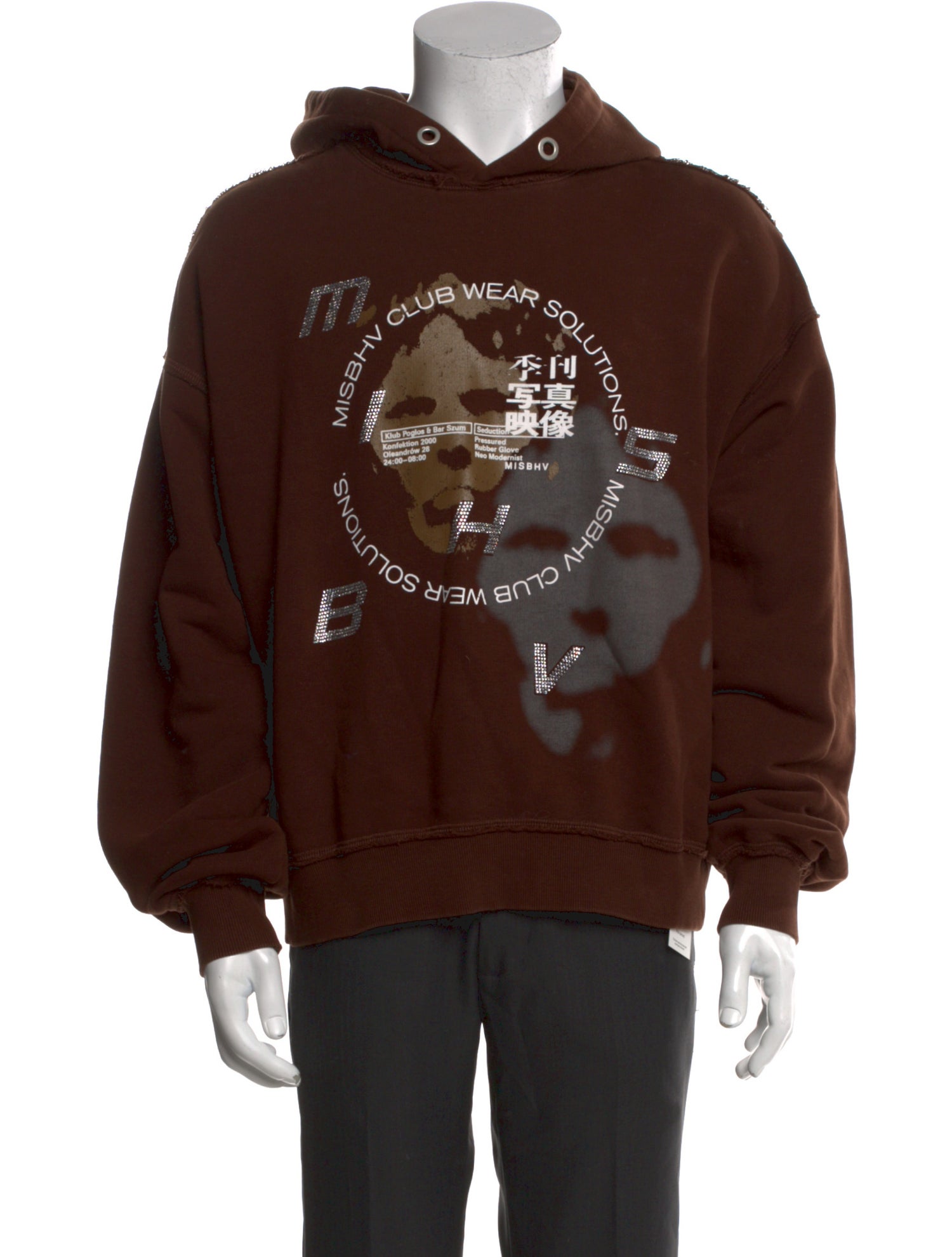 MISBHV Graphic Print Crew Neck Hoodie