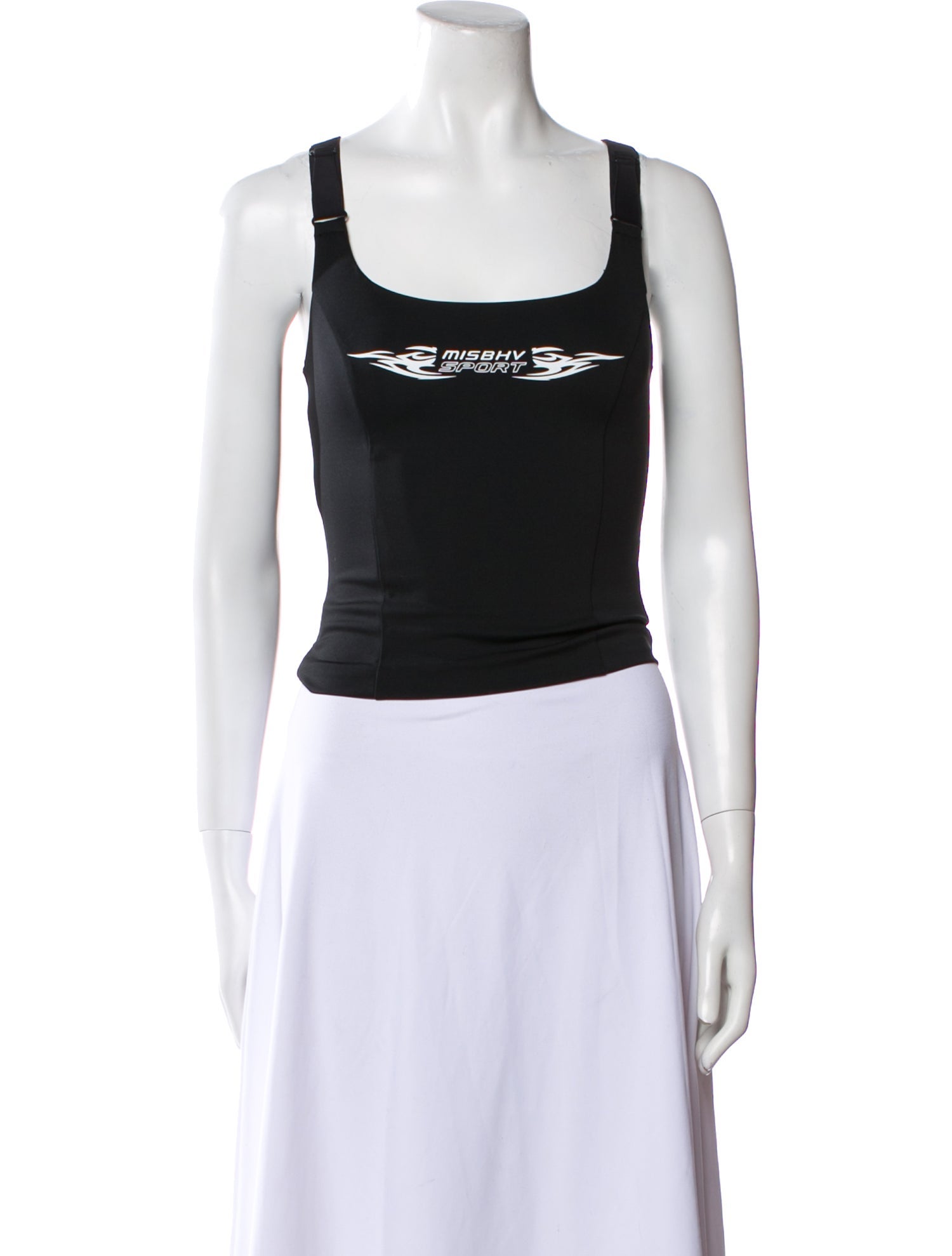 MISBHV Scoop Neck Sleeveless Crop Top